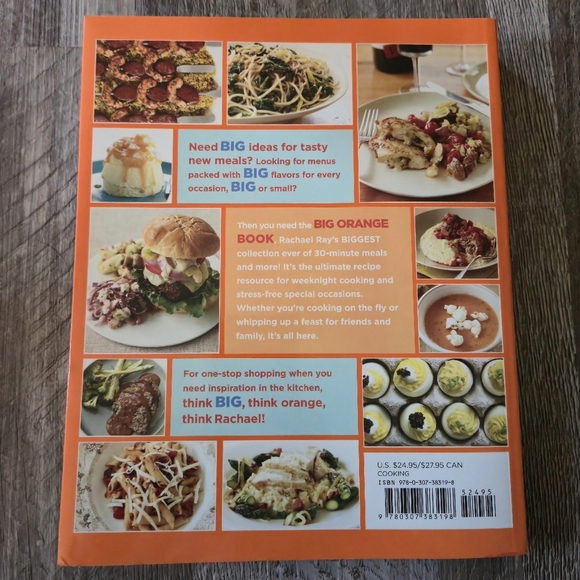 Rachael Ray's Big Orange Book Cookbook Fast Easy Meals - Picture 3 of 8